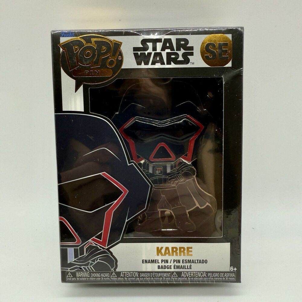 Funko POP! Pin! Star Wars SE KARRE Enamel 4-inch Pin New Factory Sealed
